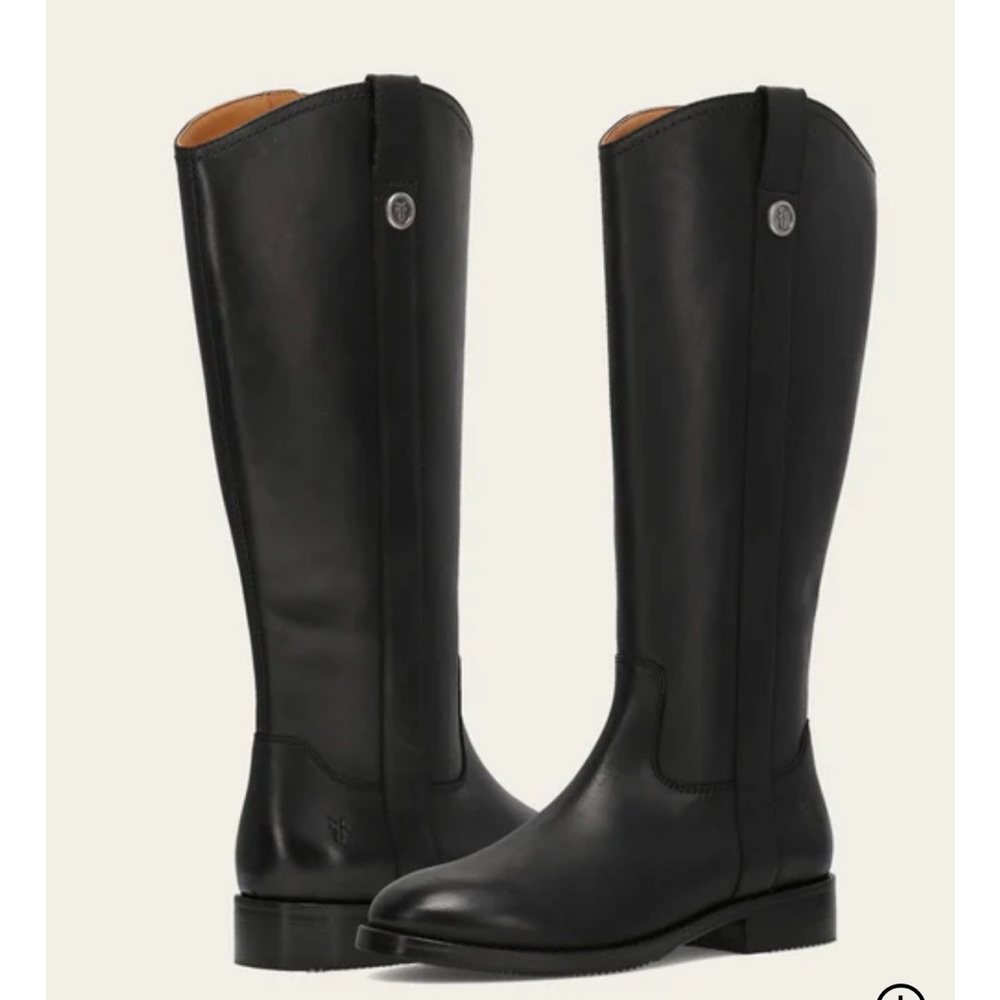 Frye Black Leather Over-the-Knee Riding Boots